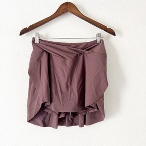 Muted Brown Swim Skort Medium Modest Flattering Swimwear Beachy Athleisure